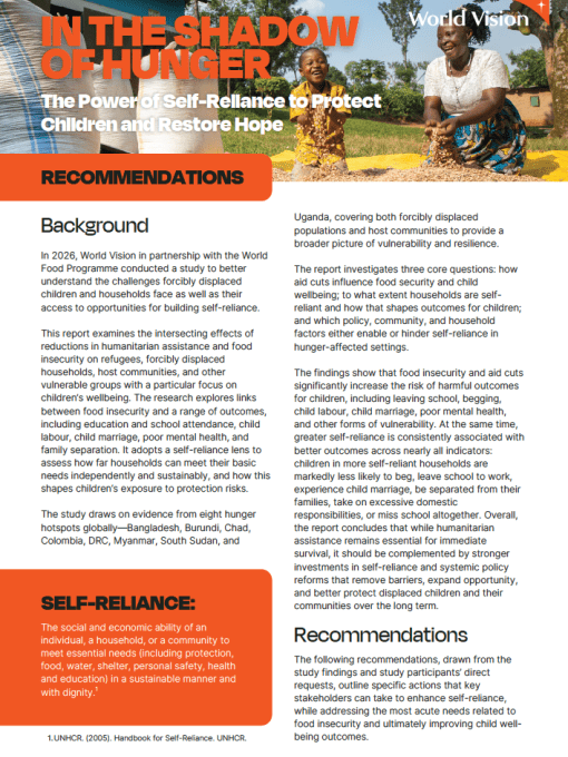 Policy recommendations cover