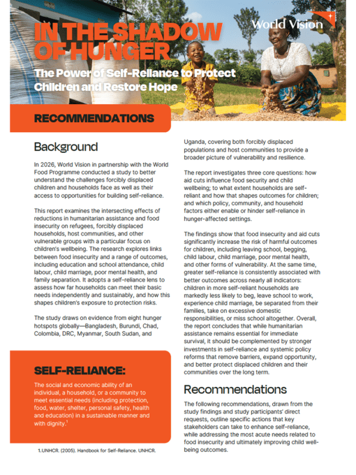 Policy recommendations cover