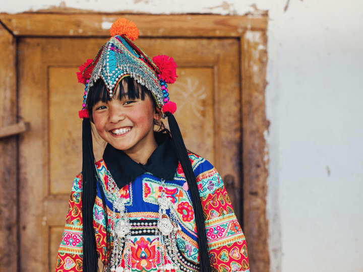 Chinese girl in traditional dress