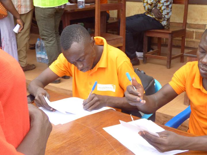 World Vision staff at work in the Central African Republic