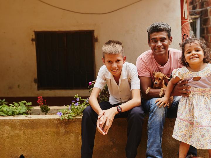 Family photo from Colombia