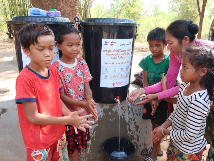 Handwashing demo - Saravane