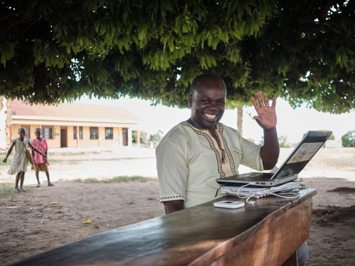 Man at computer