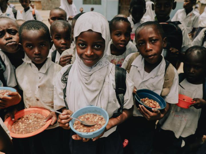 Group photo of children from Tanzania