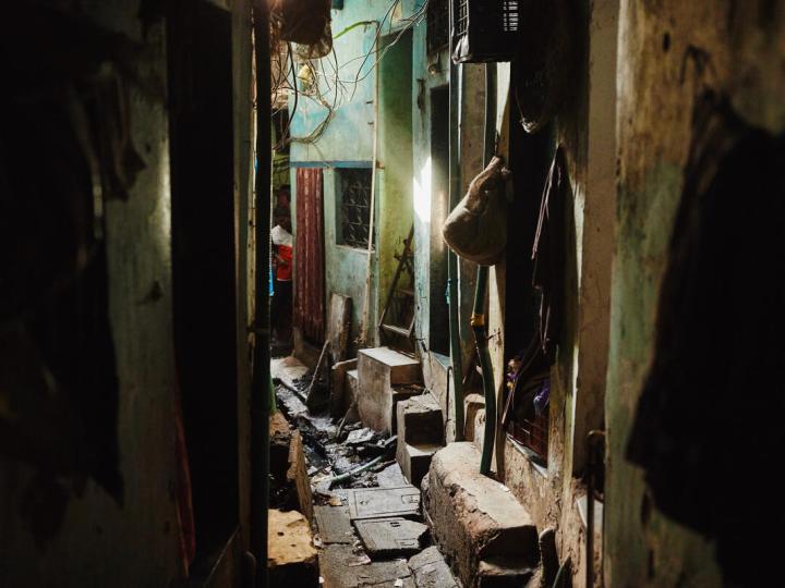 A neighbourhood in India
