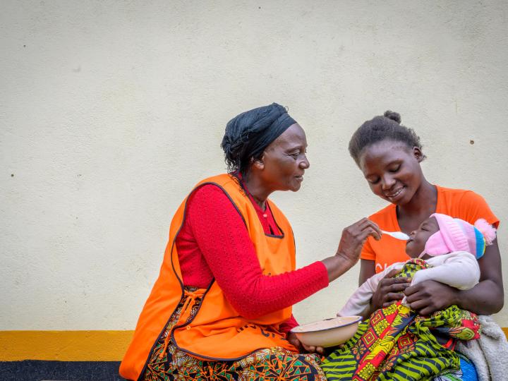 Nutritious food for little Minka in Zambia
