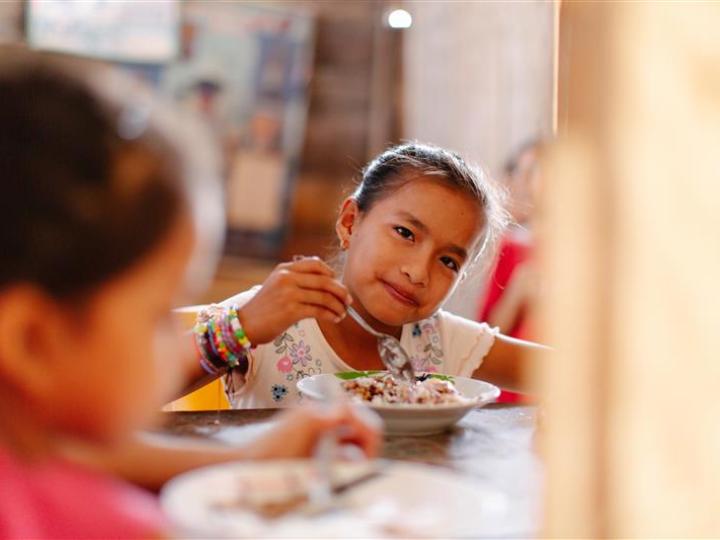 Girl eating