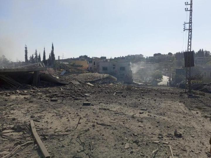 Destruction in Lebanon.