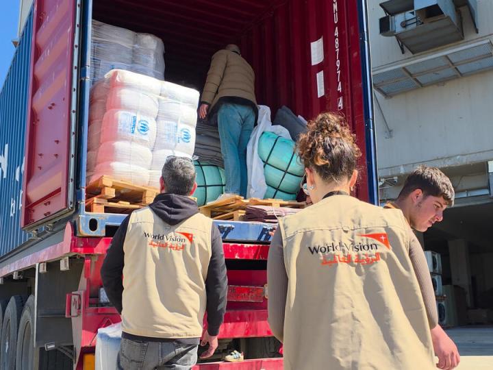 World Vision Lebanon distribution