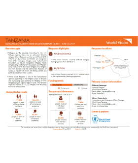 Tanzania - June 2019 Situation Report