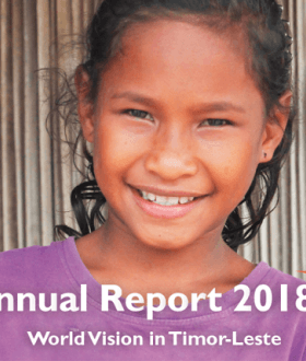 Beatriz, aged 9 from Covalima, likes to eat porridge made from moringa and eggs – two of the highly nutritious superfoods we promote through our Better Food Better Health project. Photo: Jaime dos Reis/World Vision