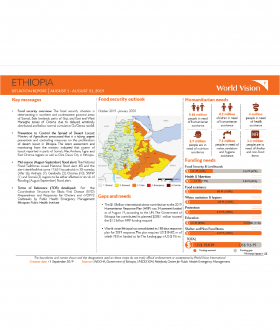 Ethiopia - August 2019 Situation Report