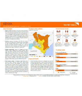 Kenya - August 2019 Situation Report