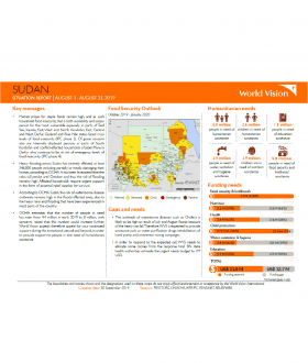 Sudan - August 2019 Situation Report