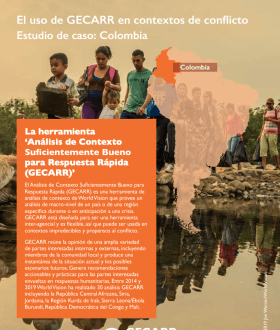 El uso de GECARR en contextos de conflicto Estudio de caso: Colombia