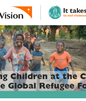 Cover of World Vision's GRF pledge document