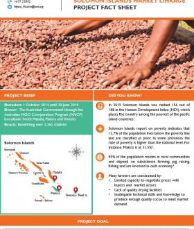 World Vision Solomon Islands Market Linkage Project