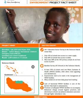 World Vision Solomon Islands Better Learning Environment Project (SIBLE)