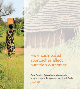 This research case study, commissioned by World Vision, aims to contribute to the evidence and learning around how CVP contributes to nutritional outcomes for mothers and children. It does this by documenting lessons, recommendations and best practices emerging from World Vision cash-based programmes in two contexts: Bangladesh and South Sudan.