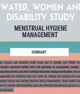 Water, women and Disability