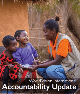 Front cover of World Vision International Accountability Update 2019