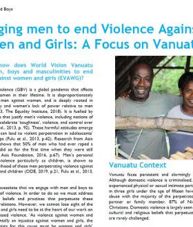 Engaging men and boys