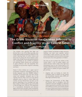 Complex Crisis – Broken Childhoods:  Central Sahel 