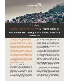 Addressing COVID-19 in fragile cities in the Northern Triangle of Central America