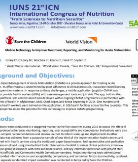 ICN mHealth CMAM App Poster image 2017