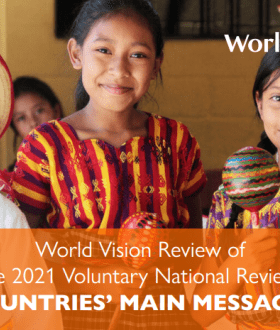 An image from the VNR review report featuring children