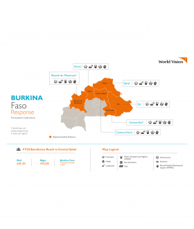 Burkina Faso Programme Coverage Areas