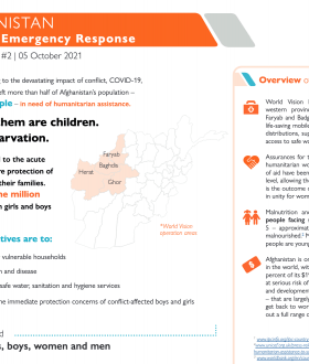 World Vision Afghanistan Complex Emergency Response Situation Report #2