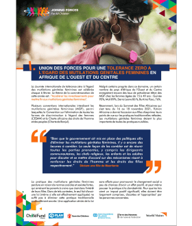 FGMZT Day Joining Forces Advocacy Note - FR