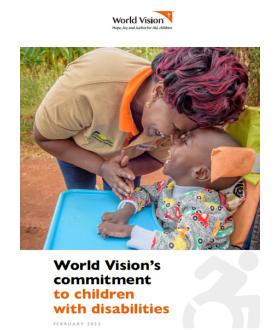 World Vision's commitment to children with disabilities 