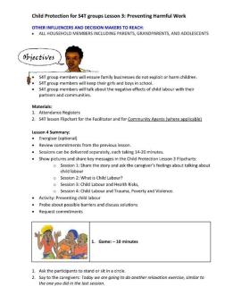 CP-S4T Lesson Plan 3 - Preventing Harmful Work