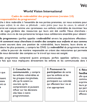 Programme Accountability Framework (French)