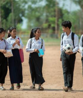 Children walking