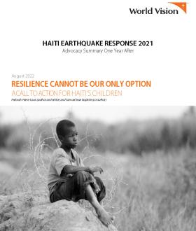 Haiti Earthquake 2021_Advocacy Summary 1 year On