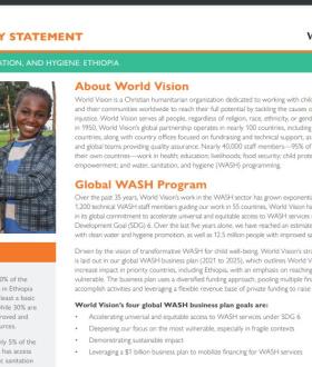 Ethiopia WASH Capacity Statement