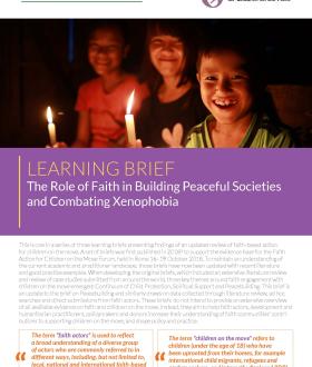 2022 Learning Brief: The Role of Faith in Building Peaceful Societies and Combatting Xenophobia
