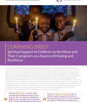 Spiritual Support to Children on the Move and Their Caregivers as a Source of Healing and Resilience