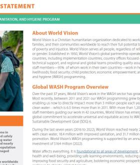 Global WASH Capacity Statement