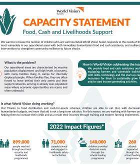 World Vision Sudan Food Security Capacity statement
