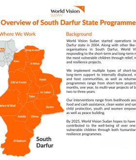 Overview World Vision Programmes in South Darfur State