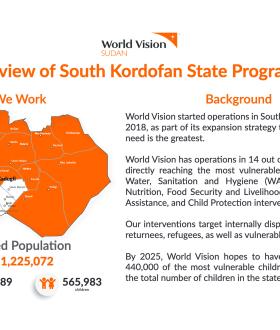 Overview World Vision Programmes in South Kordofan State 