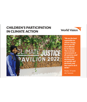 Children's participation in climate action