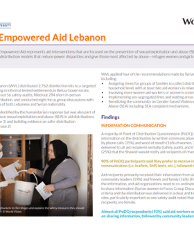 Fact sheet empowered aid