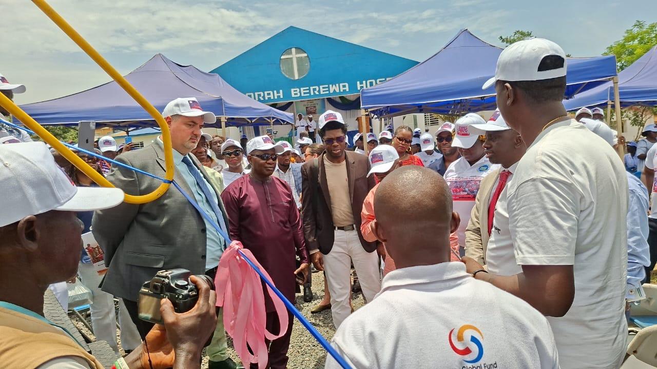 Trucks handing over to the Ministry of Health 