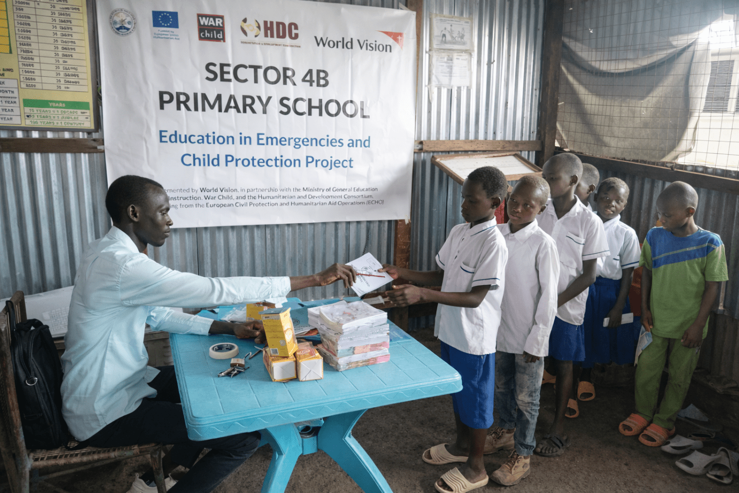 Students in Malakal PoCt