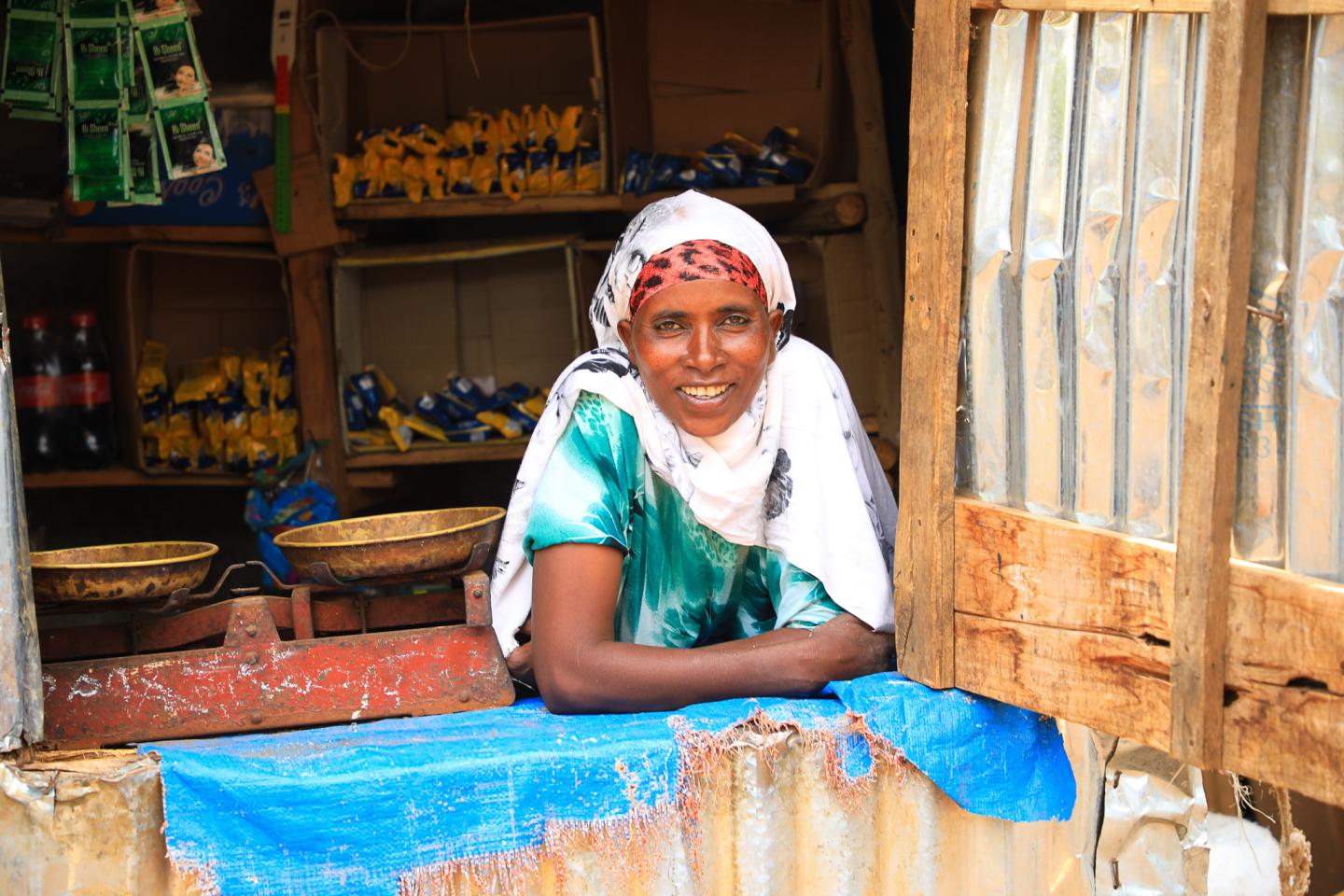 Firi in her shop